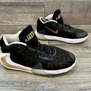Nike Zoom Freak 1 Coming To America Mens 7 Youth 7 Womens 8.5 Black Gold Shoes.